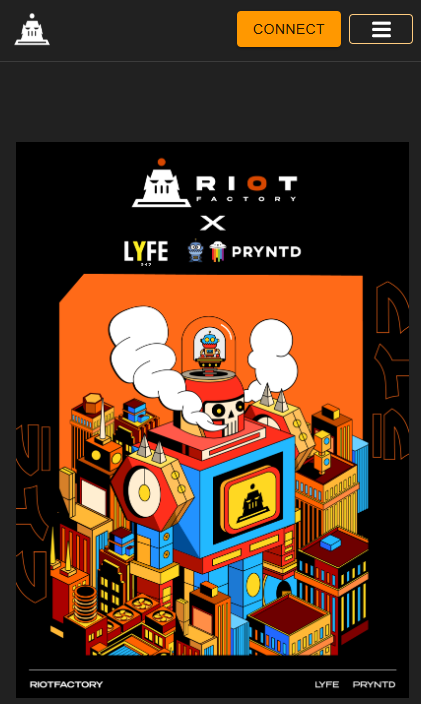 image of Riot Factory application mobile view
